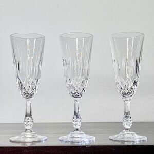 Royal Crystal Rock Linea Medici Champagne Flutes Set of 3
